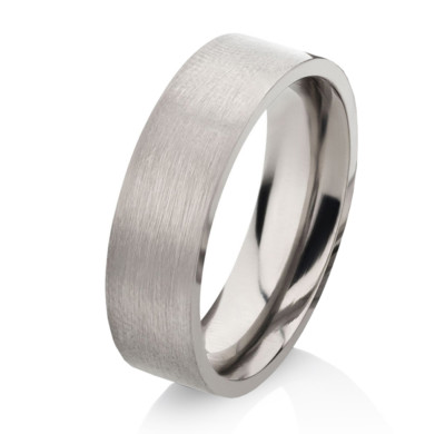 Verlobungsring Ehering Herrenring oder Damenring aus Titan mit Ring Gravur  TE09