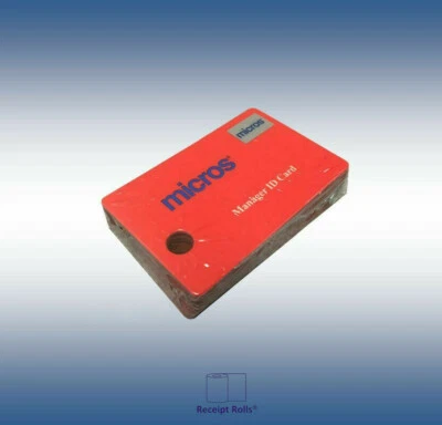25 Genuine OEM Red Micros Oracle Magnetic Stripe Manager Swipe ID Cards