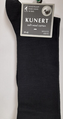 KUNERT SOFT WOOL COTTON Damen Kniestrümpfe