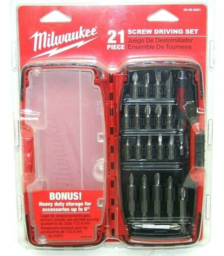 Juego de 21 brocas de destornillador con estuche de almacenamiento Milwaukee grado premium acero S2 - Imagen 2 de 2