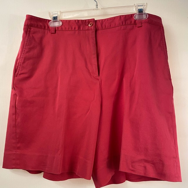 Sport Haley Womens Golf Shorts Cotton blend Flat Front Hot Pink Size 16