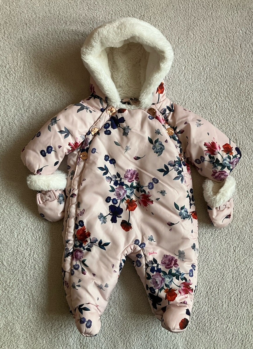 Floral Snowsuit Ted Baker Newborn Snowsuit Ted Baker Baby Girl