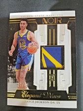 2023/2024 TRAYCE JACKSON-DAVIS NOIR ELEGANT DECOR ROOKIE PATCH #EDR-TJD #17/49