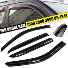 For 2009-2018 Dodge Ram 1500 2500 3500 Crew Cab Window Vent Visor Rain Guard
