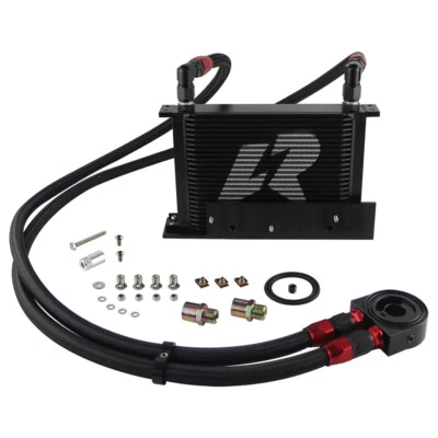 For Nissan 350Z Z33 2003-2008 370Z Z34 2009-2017 Bolt-On 25 Row Oil Cooler Kit - Image 1 of 4