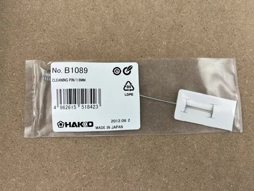 Hakko  B1089 Cleaning Pin 1.6mm Dia For HAKKO 808 Desoldering Tool Nozzle A1007