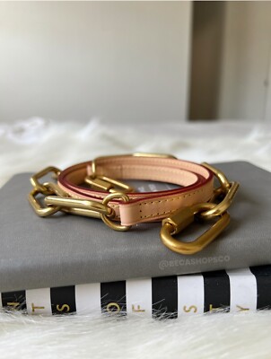Vachetta Leather Chain Shoulder Crossbody Strap Replacement
