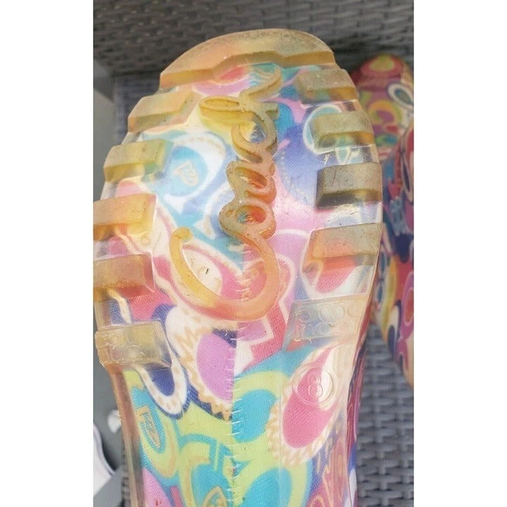 COACH Multicolor Poppy Waterproof Rain Boots 13" tall Size 8 - Изображение 4 из 4