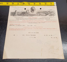 1927 The Hamilton Carhartt Cotton Mills paid invoice-Atlanta Georgia-Portrait