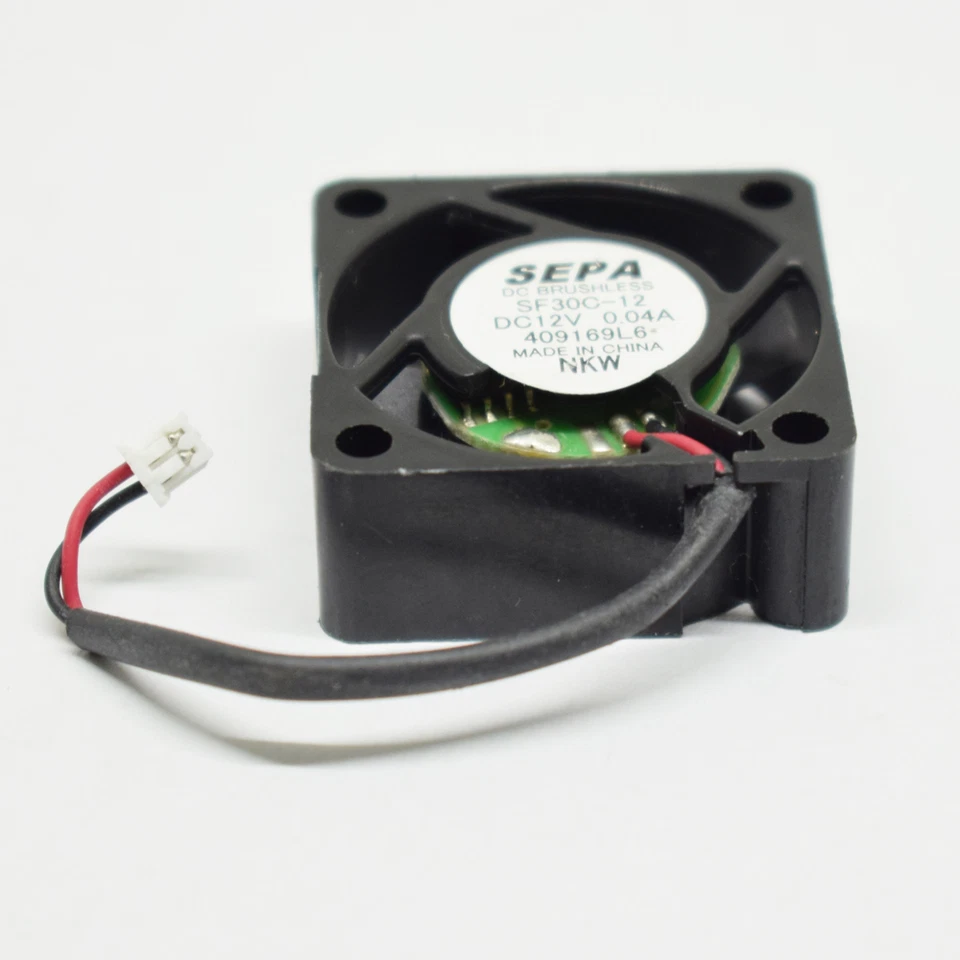 5pcs SEPA SF30C-12 12V 0.04A DC Cooling Fan 30x30x12mm 30mm 2pin Connectors - Image 3 of 4