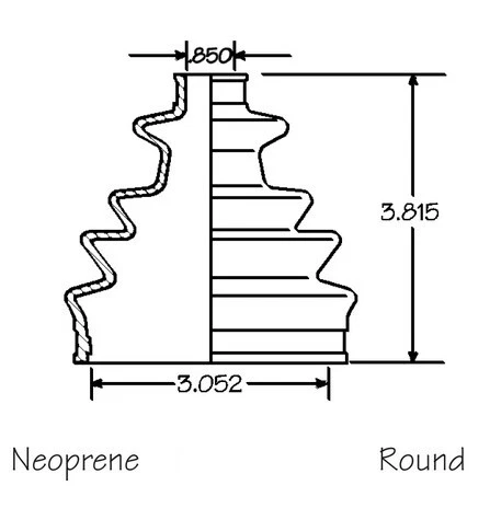 Front Outer CV Boot Repair Kit for Ford EXP 1982-1985 (see chart) - Image 4 of 4