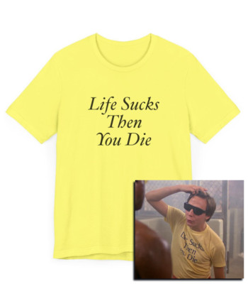 Life Sucks Then You Die T-Shirt, Teen Wolf, 80s Movie, Michael J Fox, Stiles