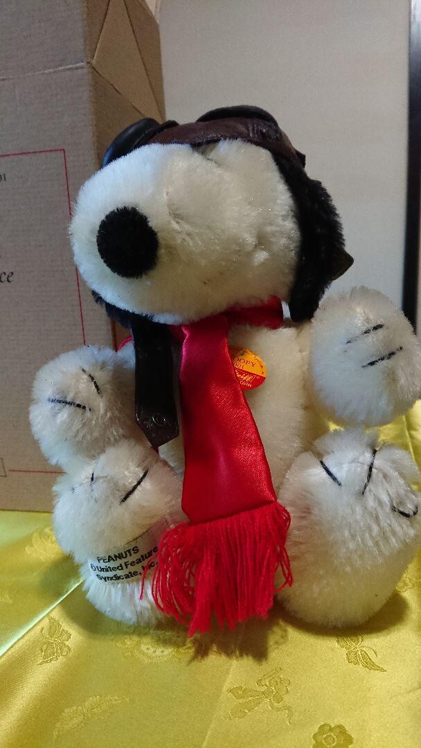 Steiff Snoopy Flying Ace plush doll With box PEANUTS Steiff Snoopy Flying Ace plush doll With box PEANUTS