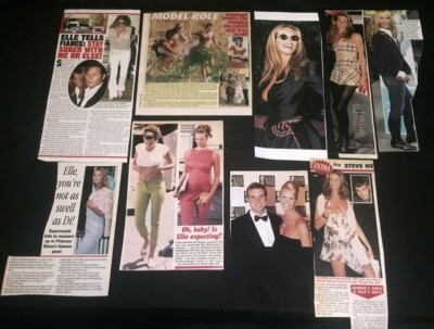 ELLE MACPHERSON model TABLOID MAGAZINE CLIPPINGS supermodel