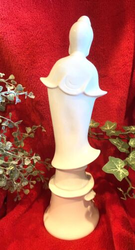 Vintage Chinoiserie Toyo Japan Figurine Woman Kimono Porcelain Blanc de Chine - Picture 4 of 8