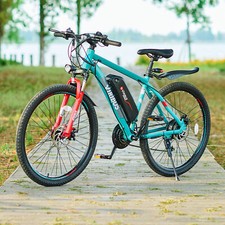 26" Electric Adults Mountain Bike 350W 36V Scooter Bicycle City Bike EBike Teens