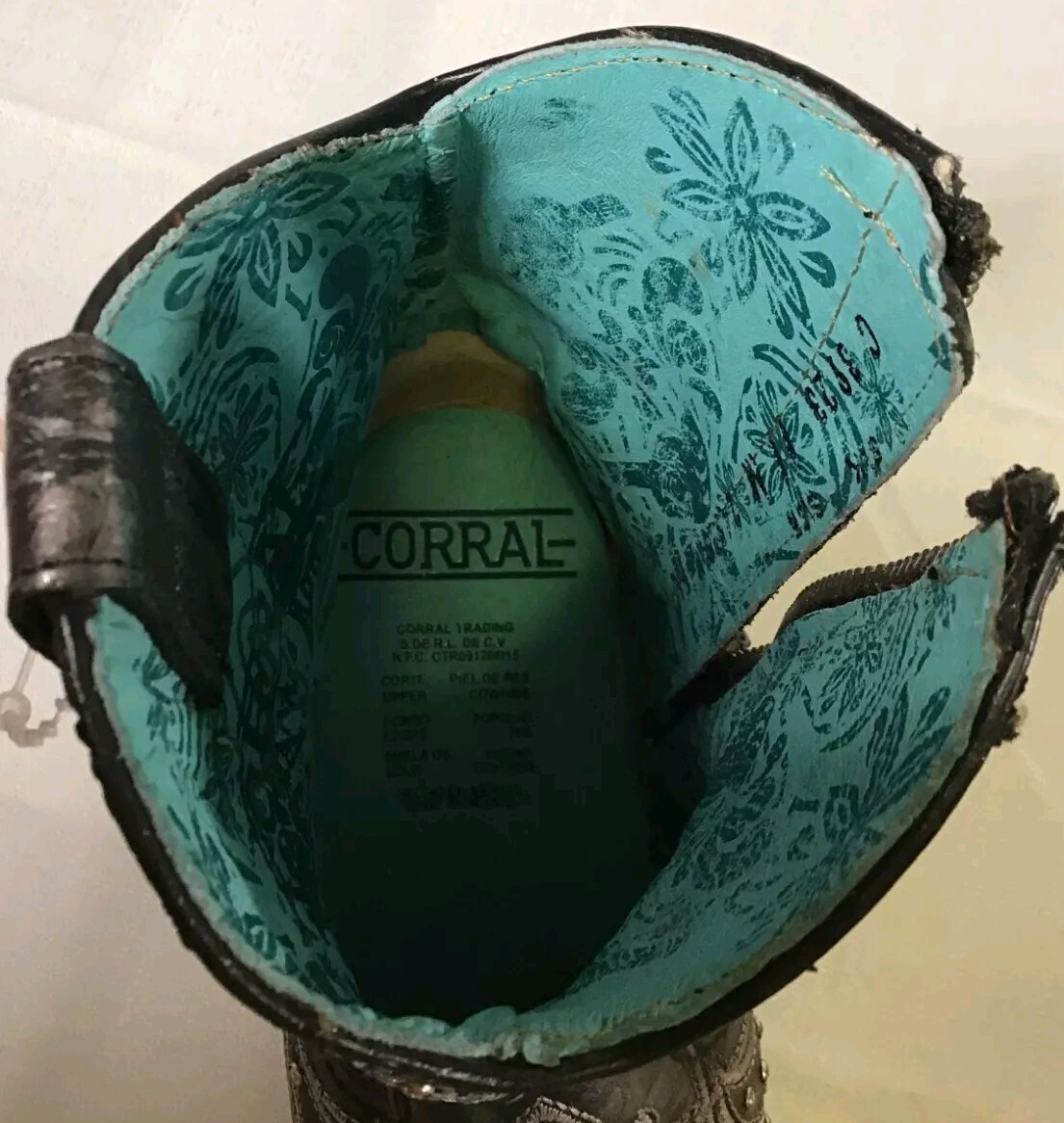 NEW Corral Ladies Black White Crystal Embroiders Snip Ankle Boot C3923 Size 11 M