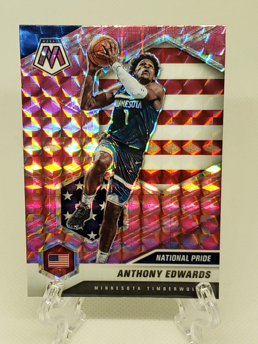 Anthony Edwards 2020-21 Panini Mosaic #252 National Pride Pink