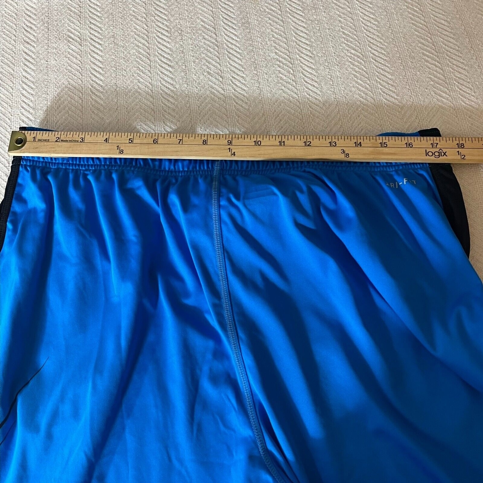 Nike Baggy Basketball Shorts Men XL Blue Dri Fit Elas… Gem