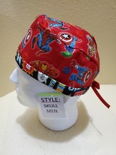 Avengers Fury Men's Skull/Chemo Surgical Scrub Hat/Cap Handmade