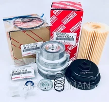 Genuine Oil FIlter and Housing with Wrench, Plug, Gasket 04152-YZZA4