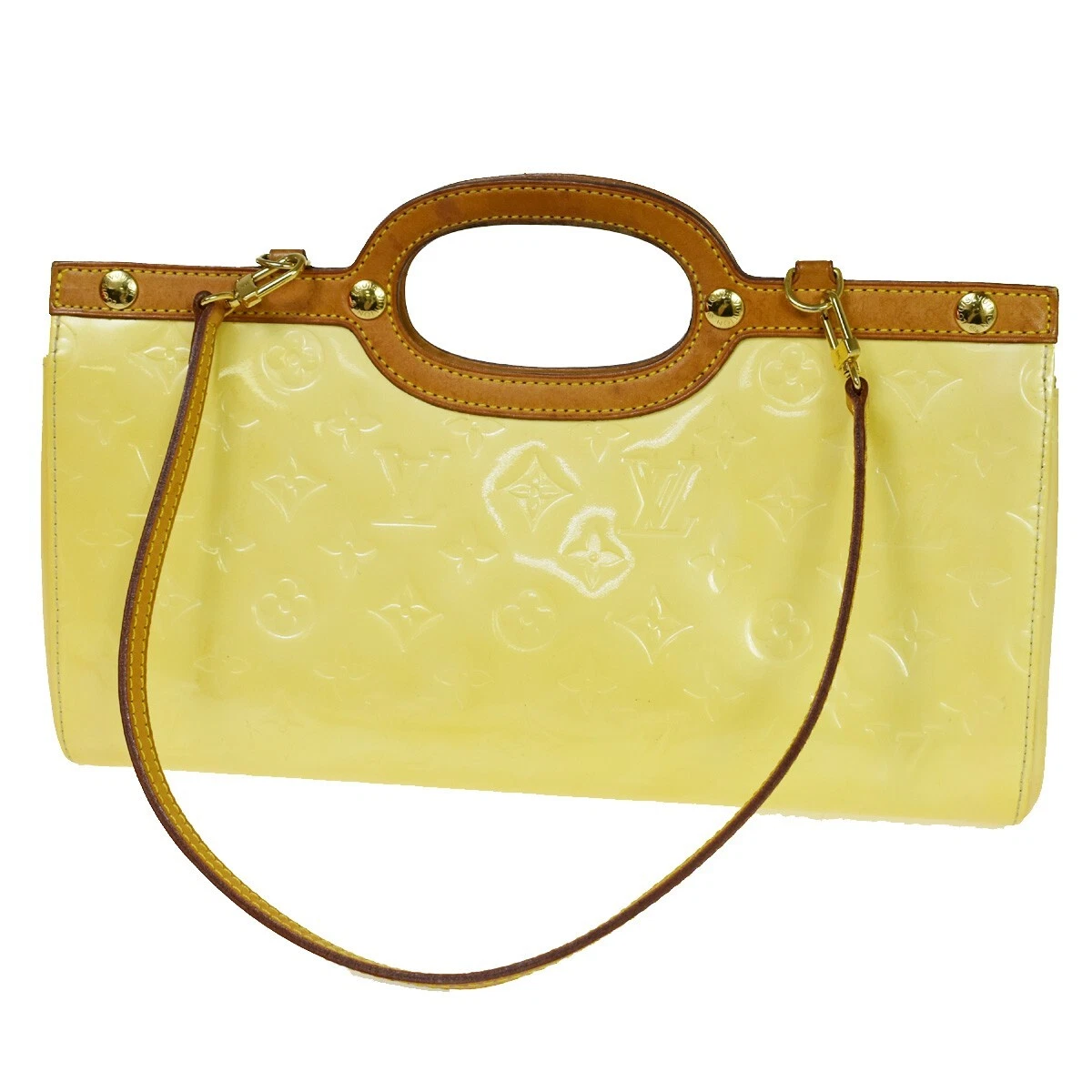 LOUIS VUITTON Roxbury Drive 2Way Hand Bag Monogram Vernis Leather 