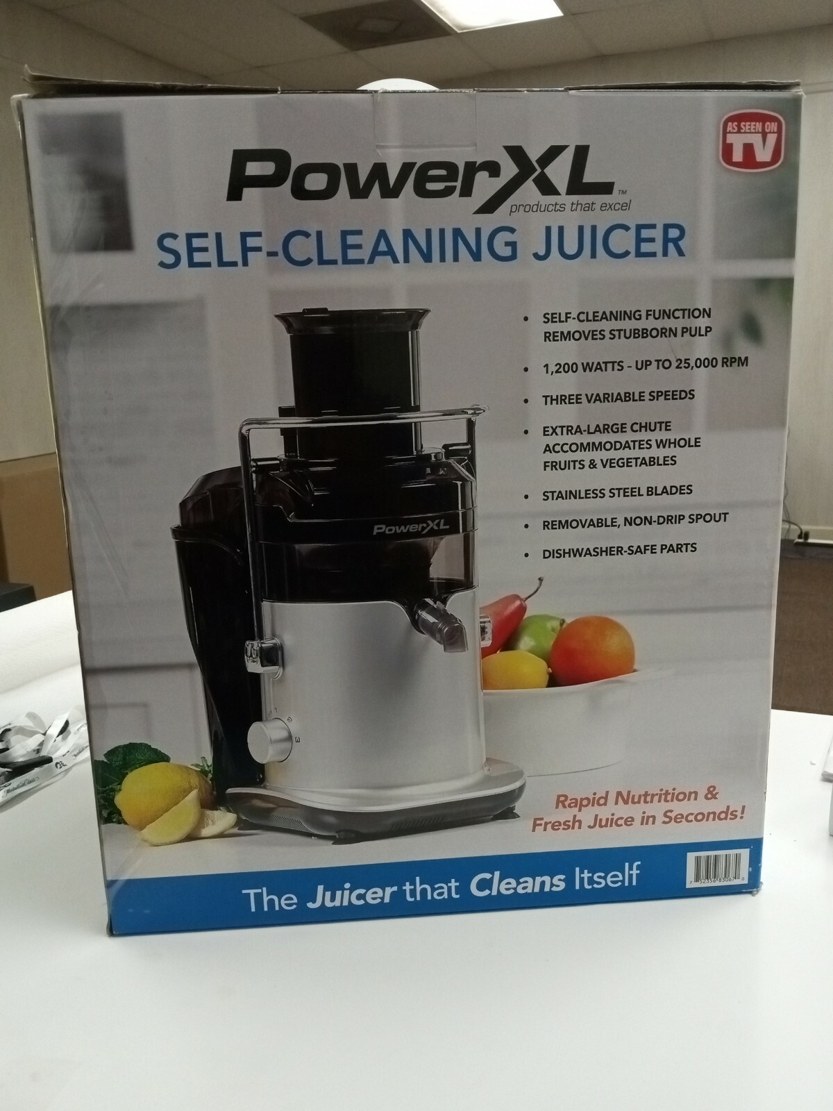 PowerXL Self Cleaning Juicer(072-04-9288) 1200W Centrifugal Juicer- Silver  for sale online | eBay
