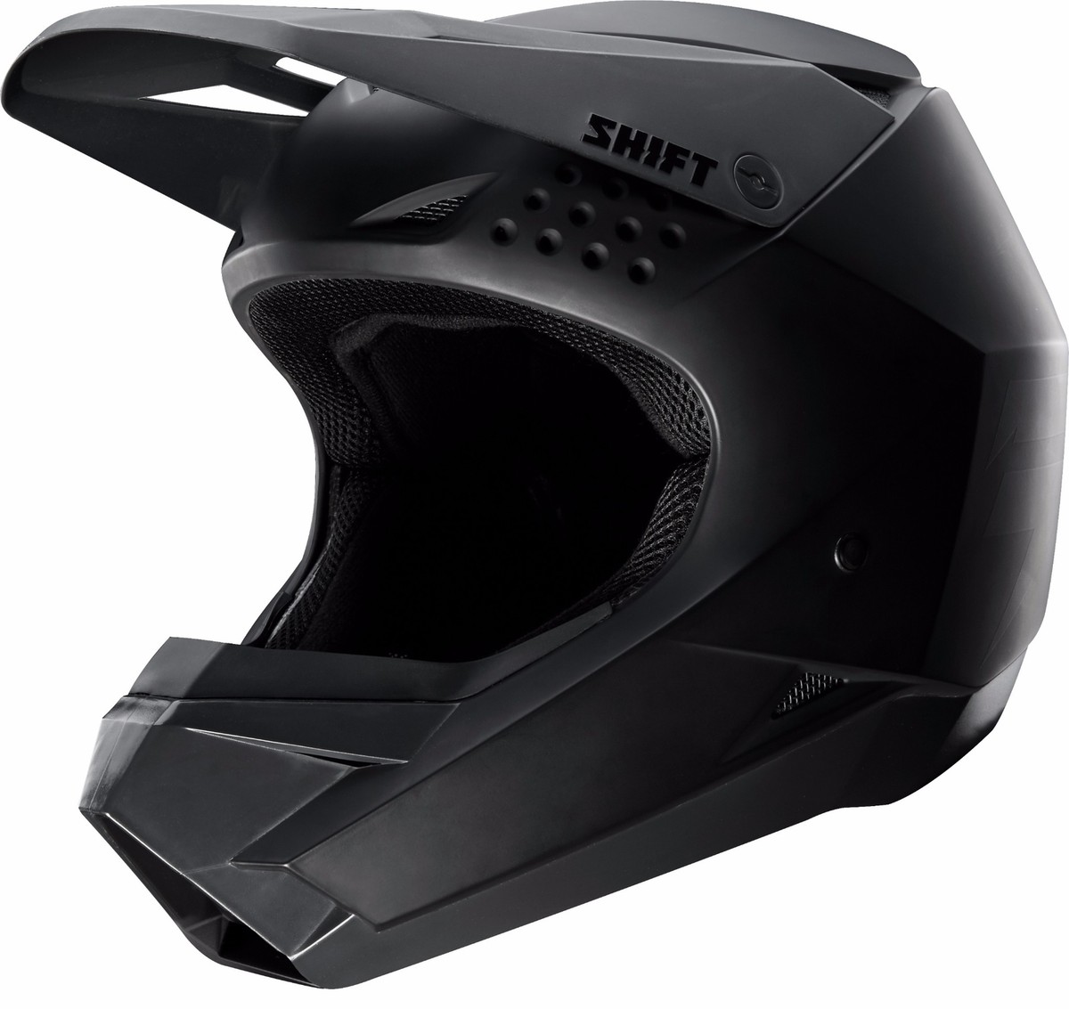 Shift Racing MX Whit3 Label Helmet Matte Black Motocross ATV Moto
