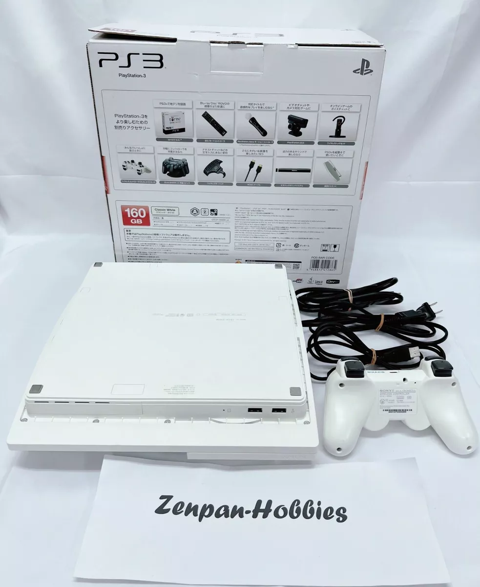 Sony Playstation3 PS3 160GB Glacier White Game Console Set Box NTSC-J  (Japan) FS