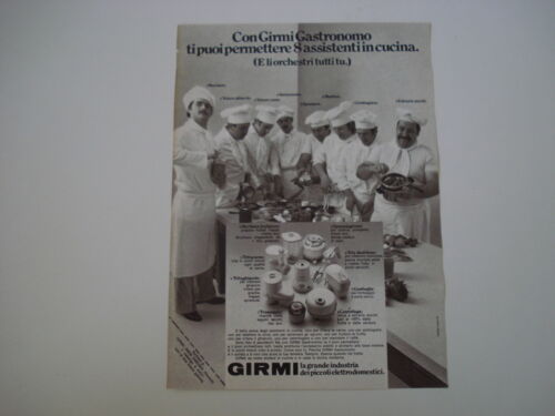 advertising Pubblicità 1973 GIRMI GASTRONOMO - Zdjęcie 1 z 1