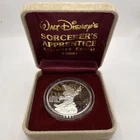 Mickey Mouse Disney Sorcerer's Apprentice 1 oz Silver Round W/ OGP & COA #7504