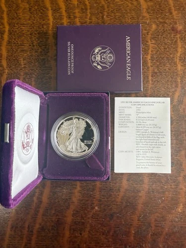 SILVER 1993 PROOF SILVER EAGLE