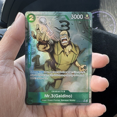 Bandai Mr.3 (Galdino) ST30-014 Character Card 3000 Power Special Foil