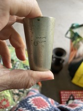 Antique Mandal Silver Spirit Measure / Beaker - Sheffield England c.1900