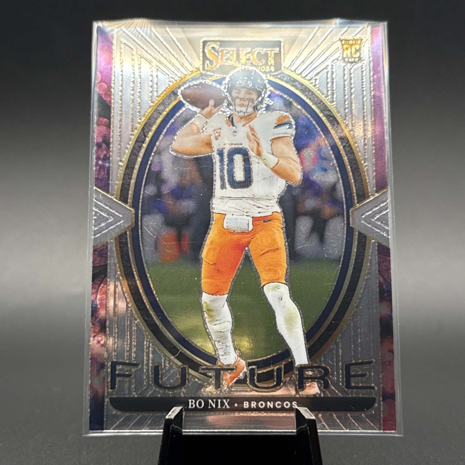 2024 Panini Select Bo Nix #7 Select Future Silver Prizm (RC)