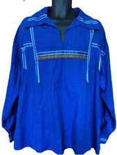 Authentic Handmade Men s Navajo Ribbon L/S Shirt 18.5 Regalia Pow Wow 4X-5X