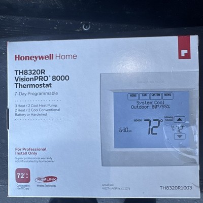 Honeywell VisionPRO 8000 with RedLINK Programmable Thermostat (TH8320R1003).