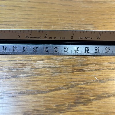 VTG Staedtler Mars 987 18-31 Trianglular Scale Ruler Drafting Architect Engineer
