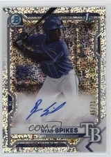 2021 Bowman Draft Chrome Pick Sparkle Refractor 45/71 Ryan Spikes Auto 0m4r