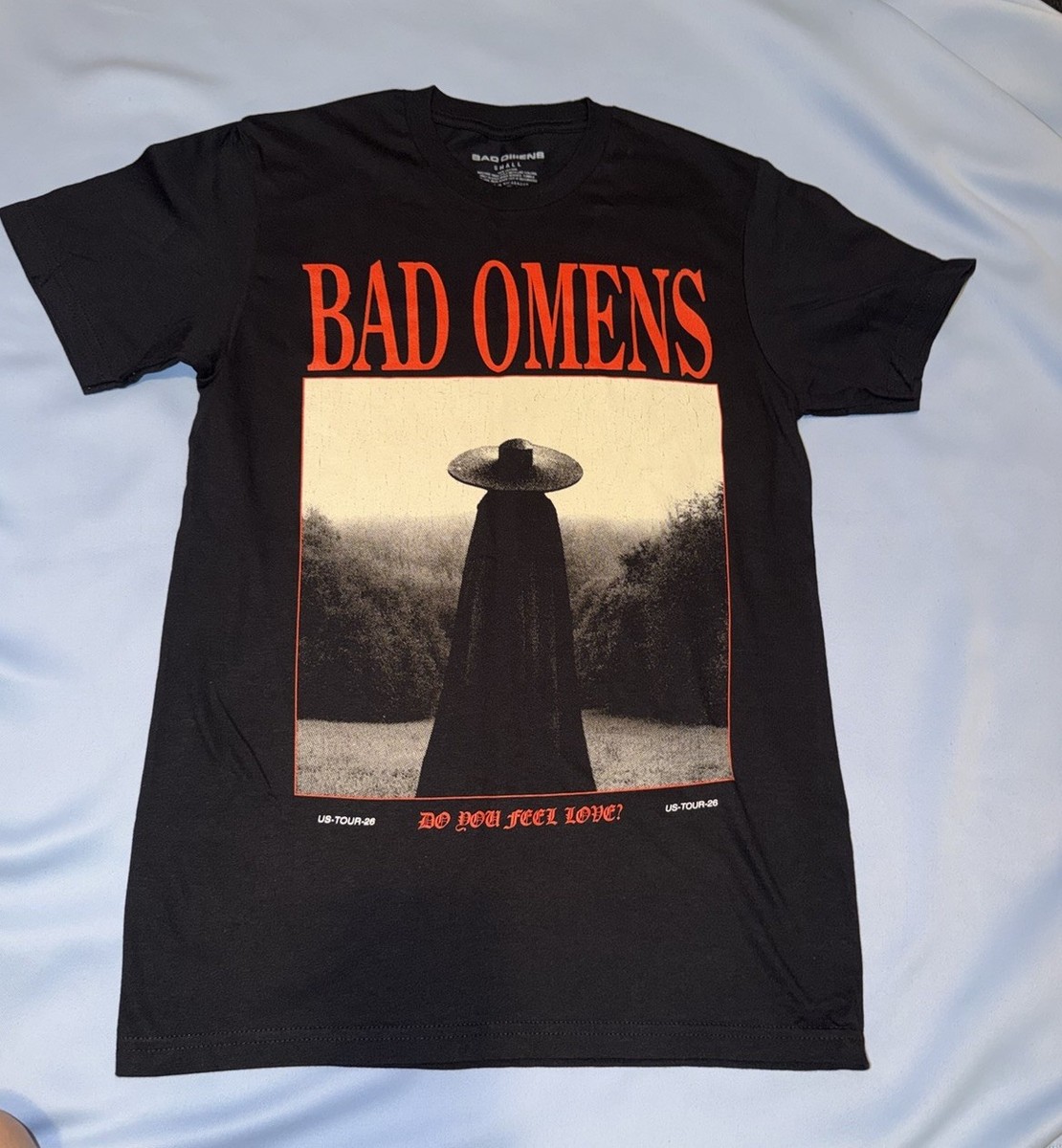 Official Bad Omens Do You Feel Love? US Tour 2026 T-shirt Size