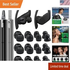 12 Pairs Replacement Ear Tips for Powerbeats Pro/Beats Flex/Beats X Earbuds Soft