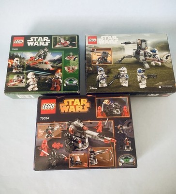 LEGO Star Wars LOT set #75034 Set #75001 Set #75345 . New Sealed