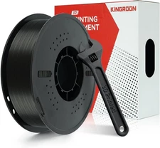 PETG 1.75mm 250g Black 3D Printer Filament High Strength Low Warping Accurate