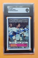 1983 Topps RANDY WHITE Signed Card auto DALLAS COWBOYS Graded Authentic SGC