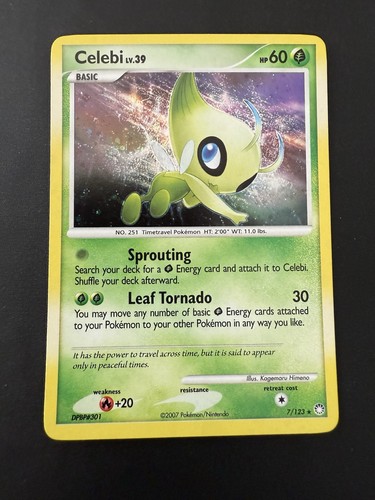 Pokemon TCG Mysterious Treasures Celebi 7/123 Holo Rare NM - Bild 1 von 17