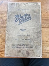 Original 'HANDBOOK of The Austin Seven' - 29th Edition - The Austin Motor CO.LTD