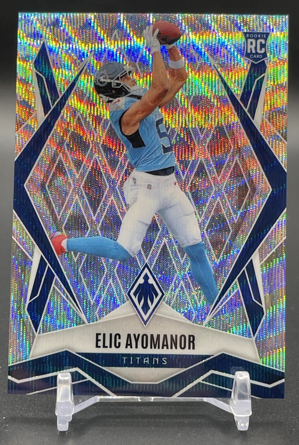 2025 Panini Phoenix Wave Elic Ayomanor /199 Tennessee Titans #167
