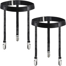 Thigh High Garter Belts for Women with anti Slip Clips Adjustable Elastic Garter