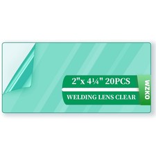 20Pcs of 2" x 4.25" Universal Welding Helmet Hood Replacement Clear Lens Cove...