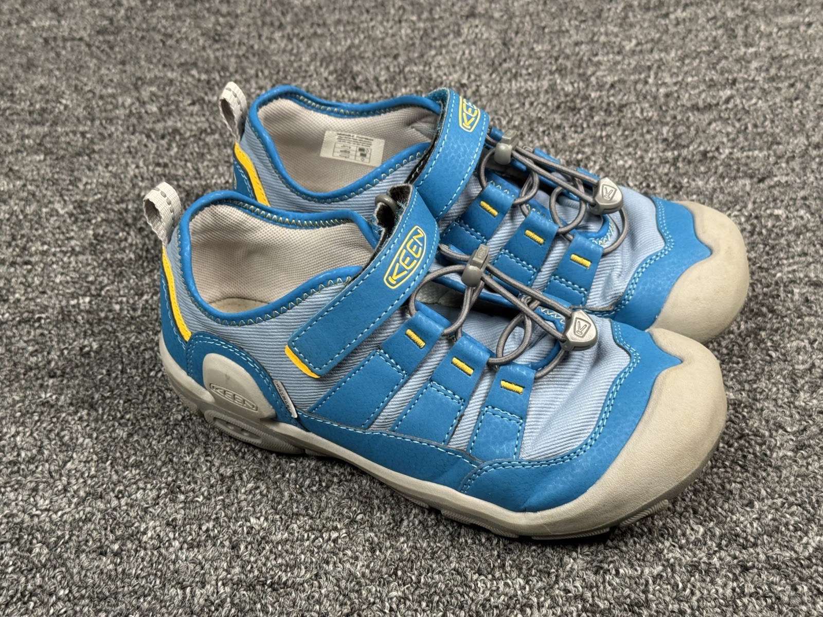 Scarpe Keen Youth taglia 3 scarpa da trekking atletica comoda blu giallo